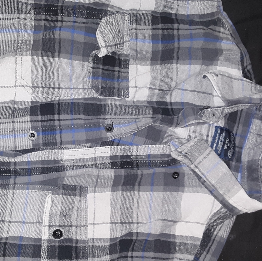 Gray Mens Flannel